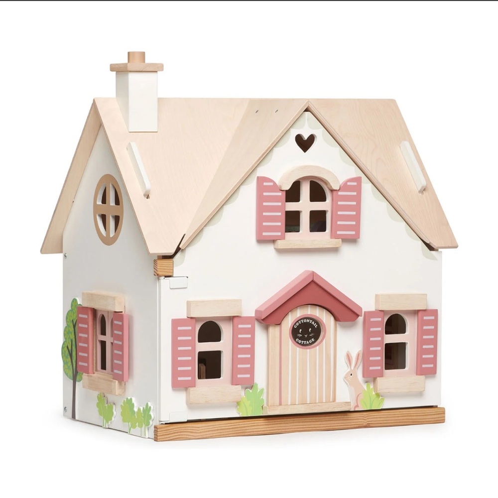 Tender leaf wooden cottontail cottage doll house